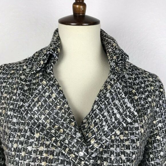 Alberto Makali Metallic Tweed Double Breast Lined Jacket Blazer - Picture 3 of 12